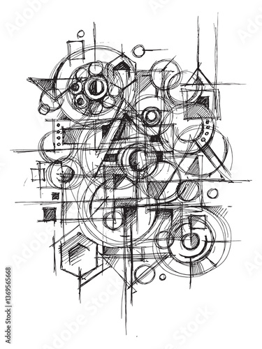 Geometric Abstraction in Ink