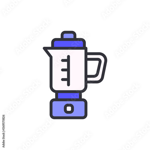 Wallpaper Mural Blender colored icons, minimalist vector illustration ,simple transparent graphic element .Isolated on white background Torontodigital.ca