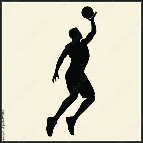 Basketball Silhouette, Sport Icon