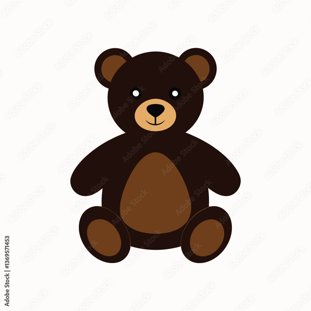 Teddy Bear. Cute stuffed Toy. Red and beige bear isolated on white background Teddy Bear. Cute stuffed Toy. Red and beige bear isolated on white background