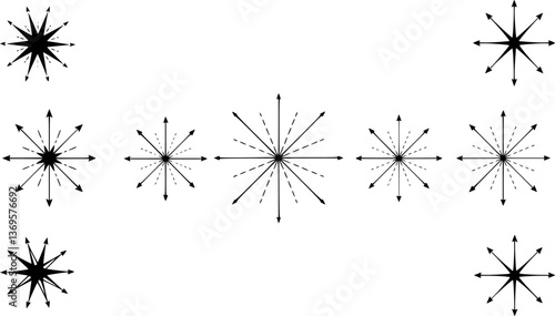 Versatile Icons, Arrows Pointing in All Directions
