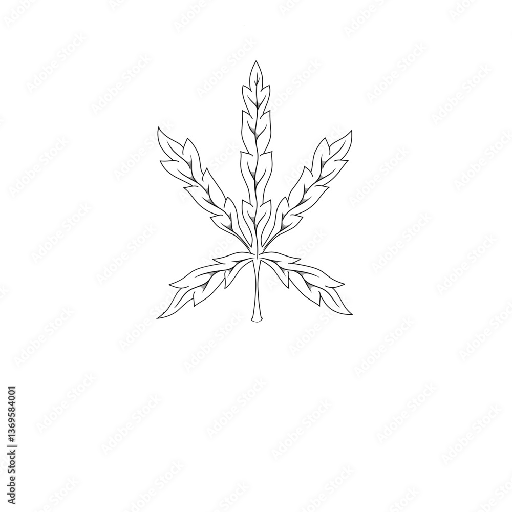 Fototapeta premium black and white flower