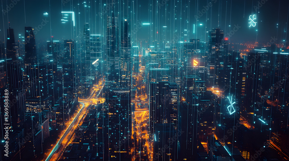 AI-Powered Energy Demand Prediction A futuristic city AI-Powered Energy Demand Prediction A futuristic city