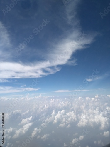 blue sky with clouds