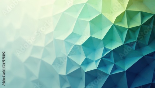 Geometric abstract design, muted blues and greens, aqua, clean, shapes