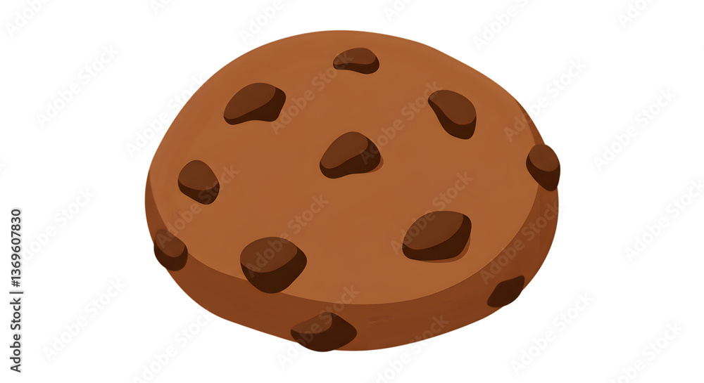 Fototapeta premium Pixel Art Chocolate Chip Cookie