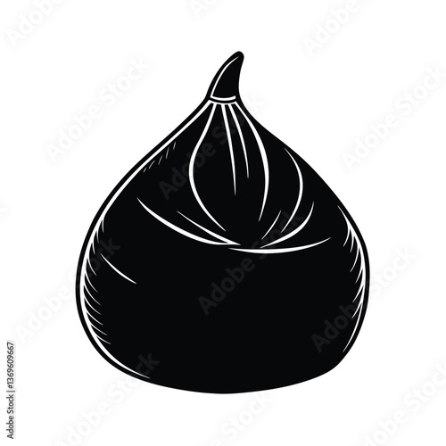 vector illustration of an apple with water drops