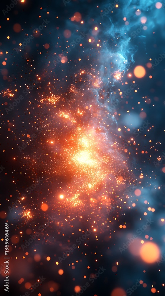 Cosmic Fire Ice Nebula. Cosmic Fire Ice Nebula.
