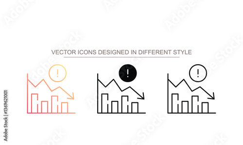 Stock Crises icon design with white background stock illustration
