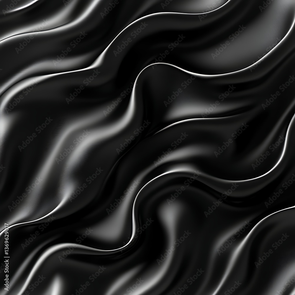 Black Silk Drape Texture Background. Black Silk Drape Texture Background.