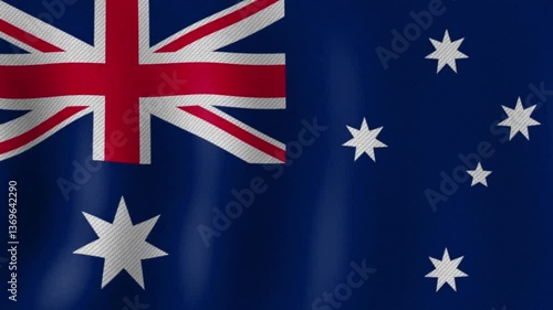 australia flag. Australia waving flag animation