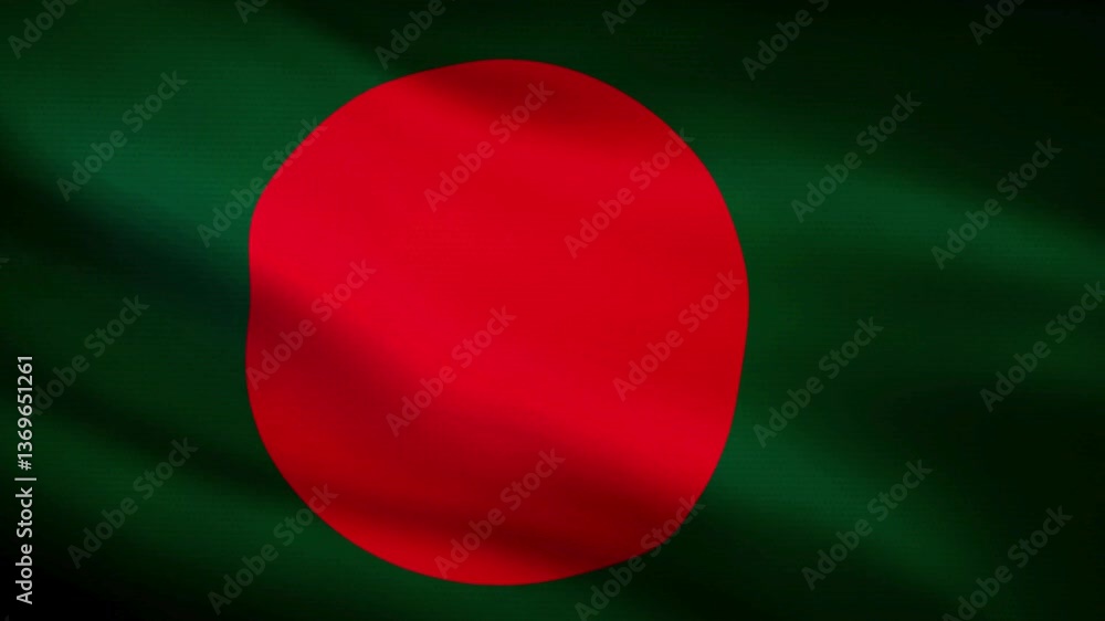 bangladesh waving flag animation
