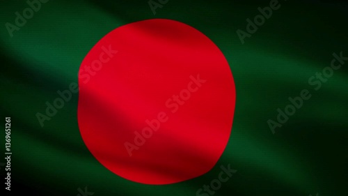 bangladesh waving flag animation