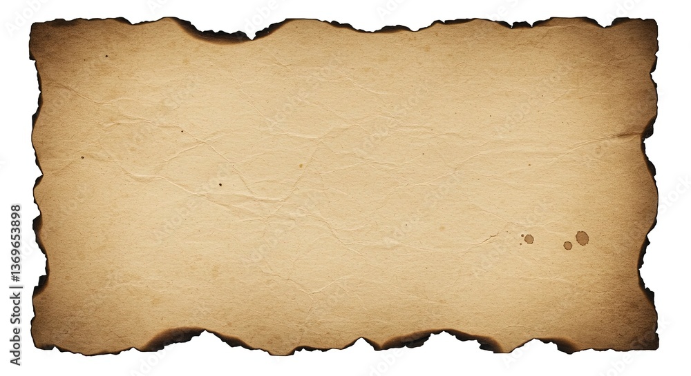 custom made wallpaper toronto digitalAged Parchment with Burnt and Torn Paper, Isolated in PNG