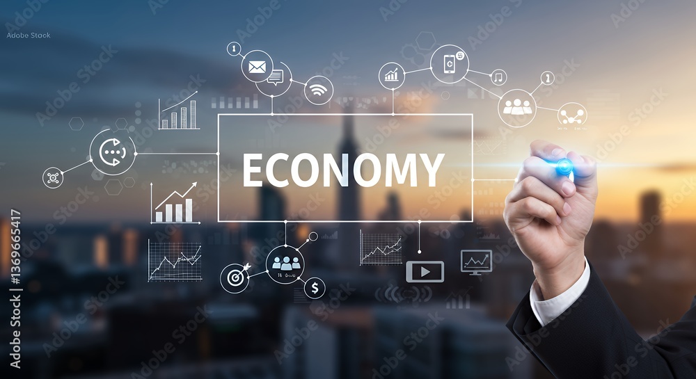 Global Economy Concept Business Growth and Data Analysis Global Economy Concept Business Growth and Data Analysis