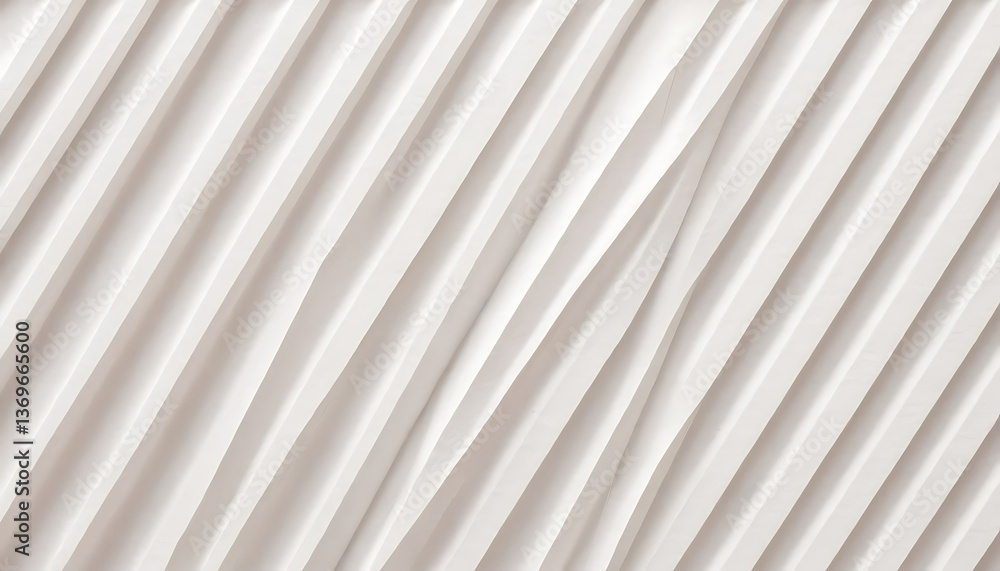 Obraz premium fluted white corrugated paper texture abstract bright embossed striped wall background,line, background, cardboard, material, sheet, striped, stripes,9