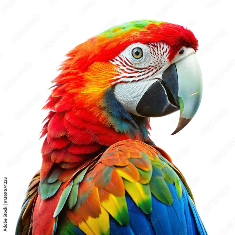 Obraz premium red and yellow macaw