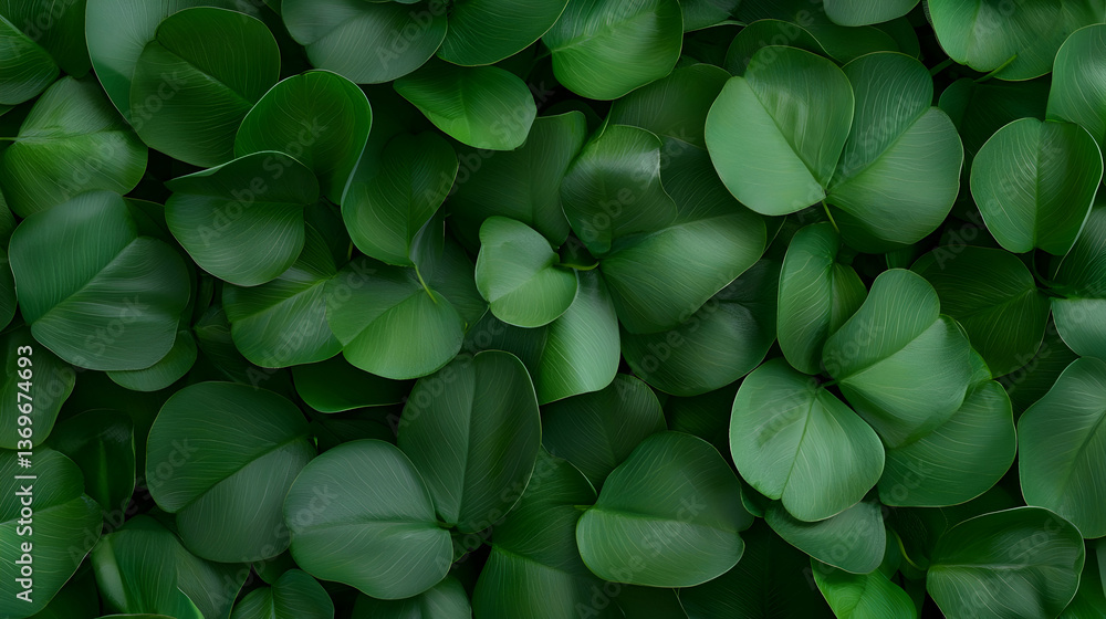 Close Up View of Lush Green Clover Leaves Texture Close Up View of Lush Green Clover Leaves Texture