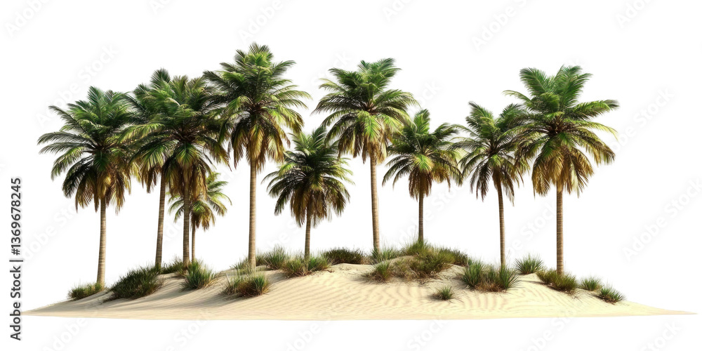 palm trees on the beach palm trees on the beach