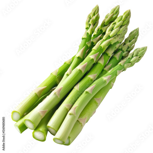 asparagus on white background
