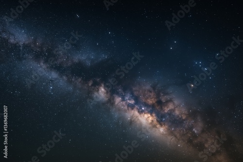 Milky Way galaxy across night sky