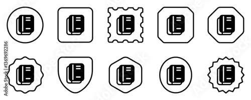 Editable books, notebooks, textbooks, journal, diary vector icon. Part of a big icon set family. Perfect for web and app interfaces, presentations, infographics, etc