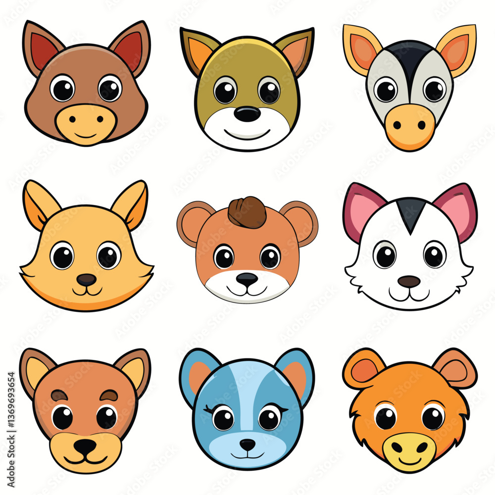 Fototapeta premium A diverse Vector set Illustrator Artwork Design