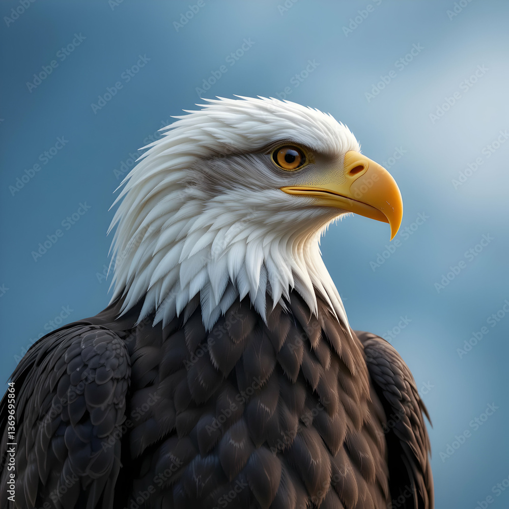 Fototapeta premium Majestic Bald Eagle Portrait