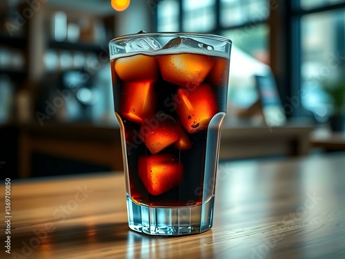 Cold Brew Coffee with Ice Cubes
