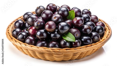 Wallpaper Mural A Basket of Freshly Harvested Acai Berries Ready to Eat Torontodigital.ca