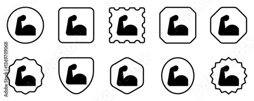 Editable muscular hand vector icon. Part of a big icon set family. Perfect for web and app interfaces, presentations, infographics, etc