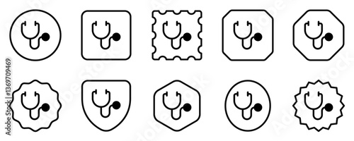 Editable stethoscope vector icon. Part of a big icon set family. Perfect for web and app interfaces, presentations, infographics, etc