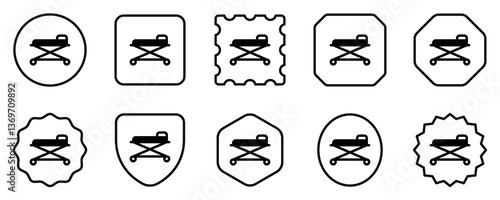 Editable stretcher vector icon. Part of a big icon set family. Perfect for web and app interfaces, presentations, infographics, etc