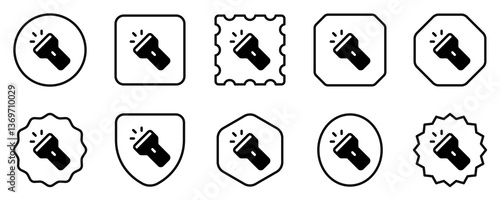 Editable flashlight vector icon. Part of a big icon set family. Perfect for web and app interfaces, presentations, infographics, etc