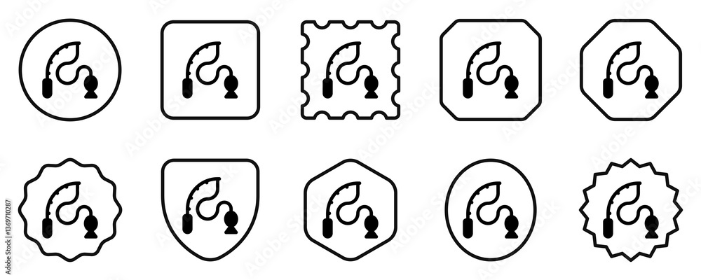 Editable fishing vector icon. Part of a big icon set family. Perfect for web and app interfaces, presentations, infographics, etc