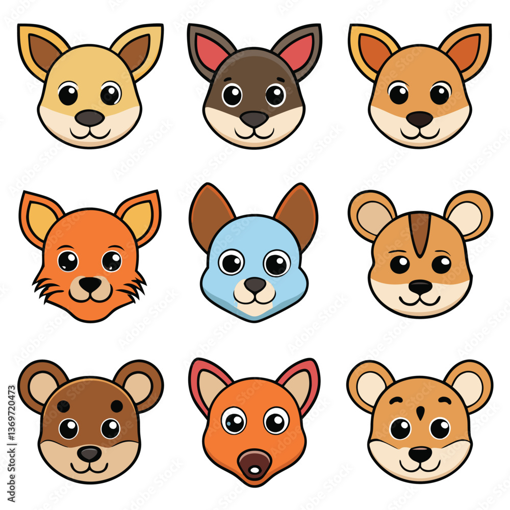 Fototapeta premium A diverse Vector set Illustrator Artwork Design 