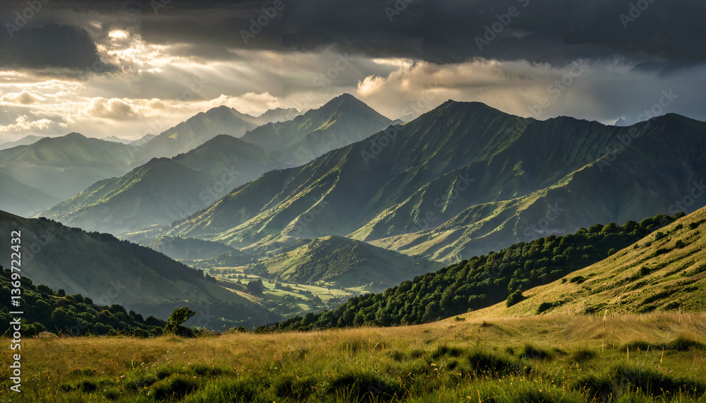 Fototapeta premium Le Paysage Montagneux