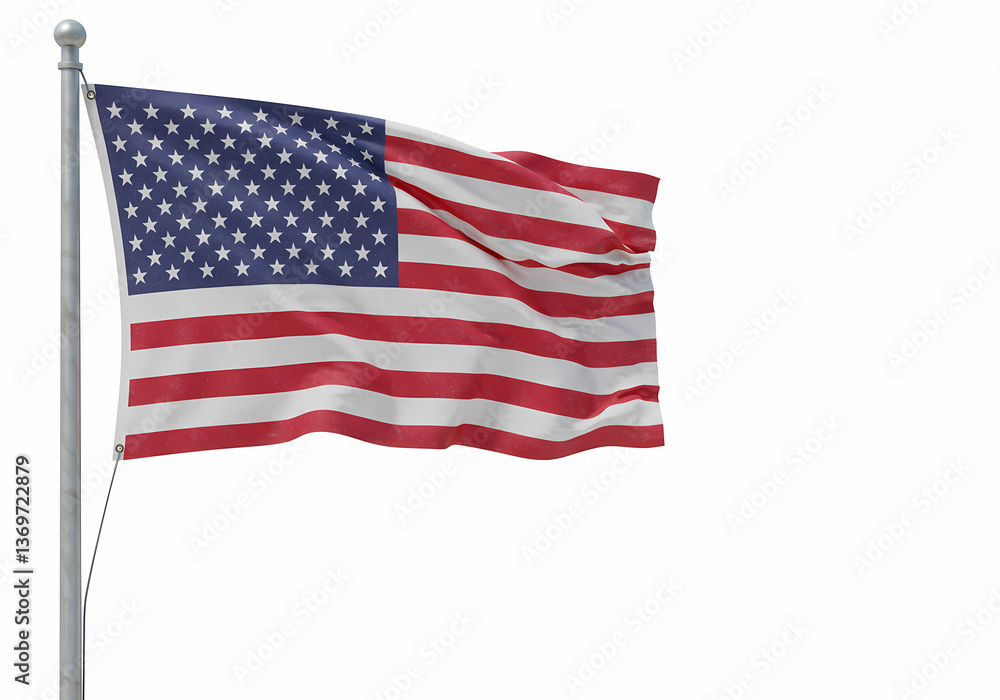 American Flag Waving in the Breeze American Flag Waving in the Breeze