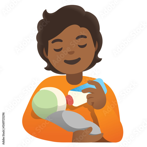 Person Feeding Baby
