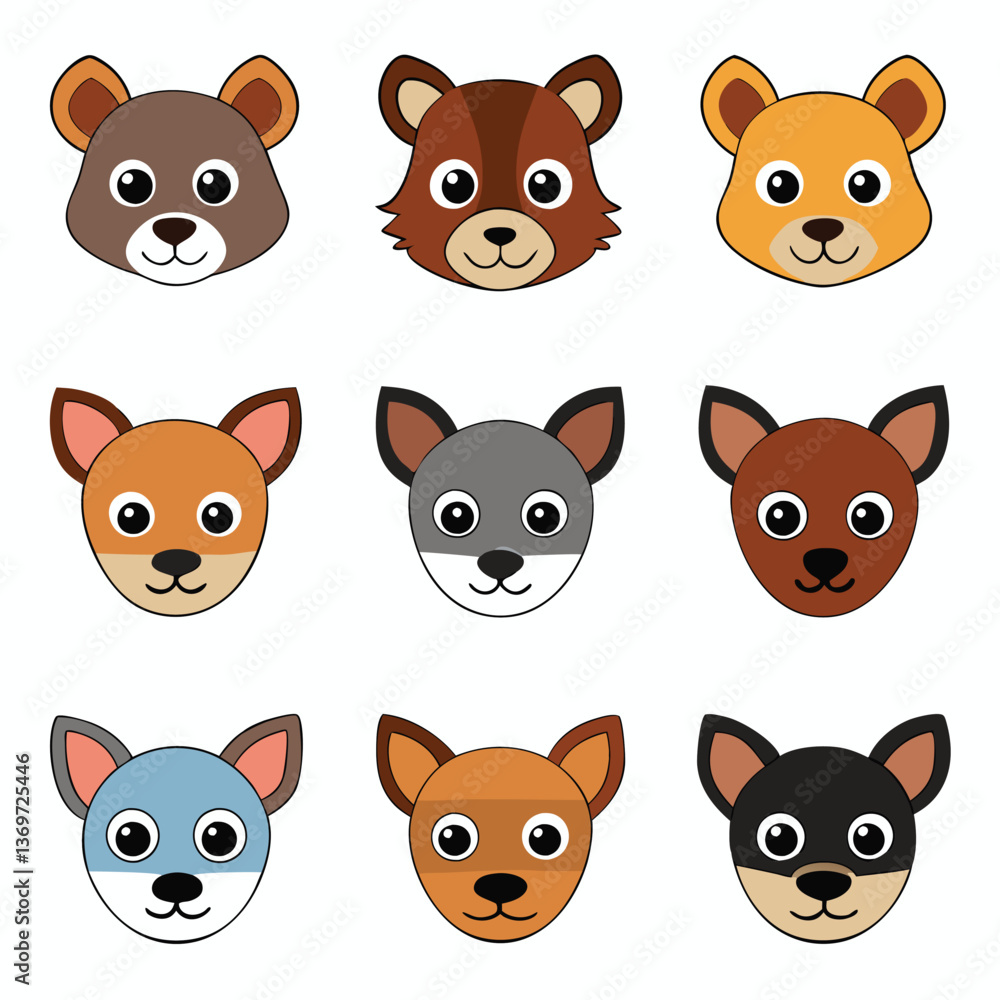 Fototapeta premium A diverse Vector set Illustrator Artwork Design