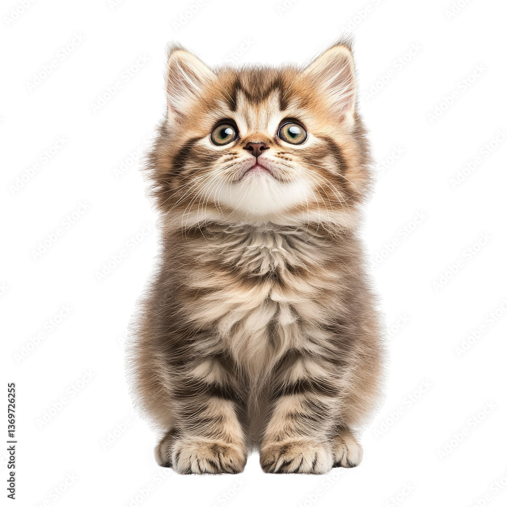 Playful kitten with soft fur and bright eyes captured in a moment of curiosity inviting affection and companionship transparent background Playful kitten with soft fur and bright eyes captured in a moment of curiosity inviting affection and companionship transparent background