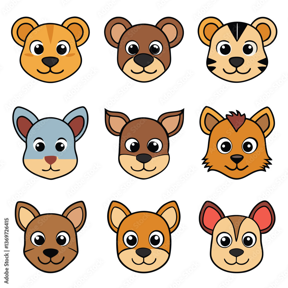 Fototapeta premium A diverse Vector set Illustrator Artwork Design 