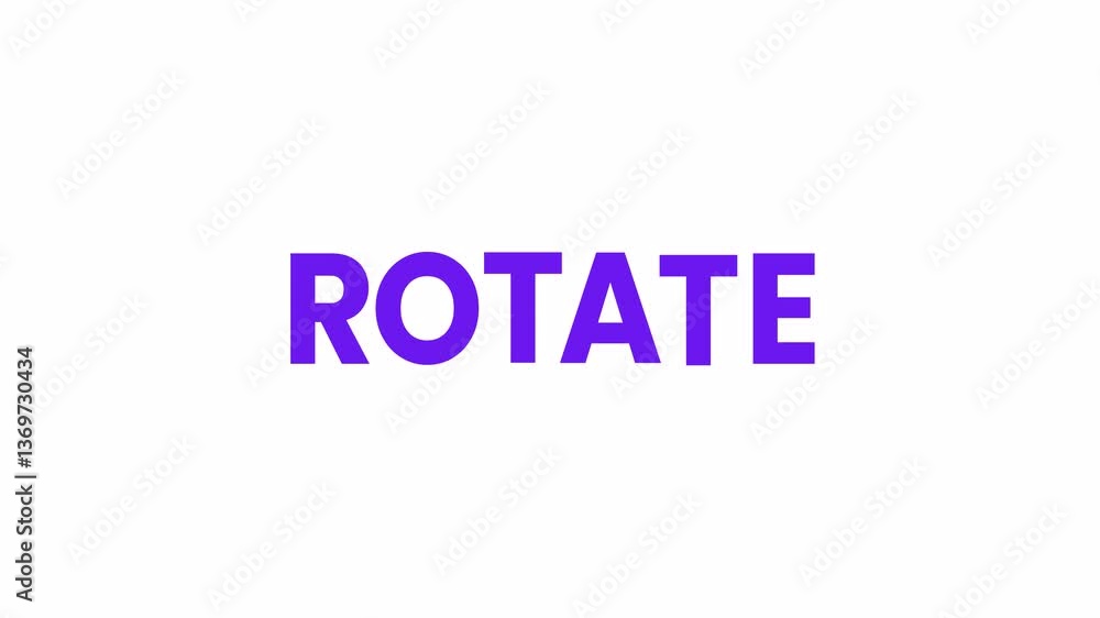 Rotate Text Animation. Alpha matte with transparent background 4K resolution. Rotate Text Animation. Alpha matte with transparent background 4K resolution.
