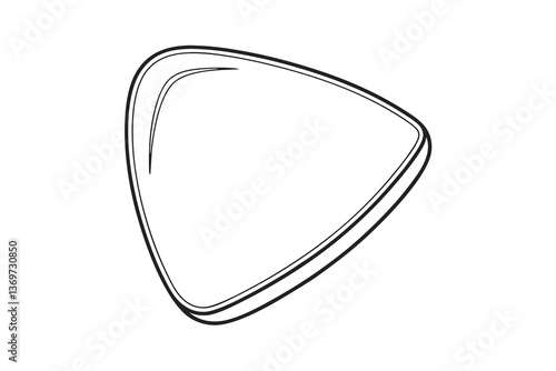 Triangular Guitar Pick, Plectrum, Musical Instrument Accessory