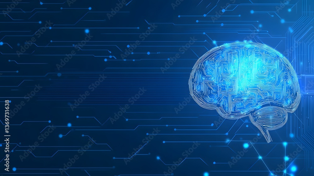 brain on a high tech microchip brain on a high tech microchip