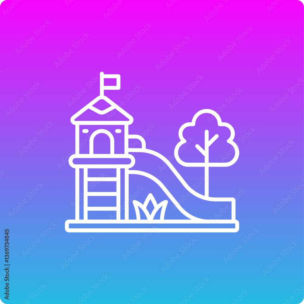 Naklejka premium Playground Icon