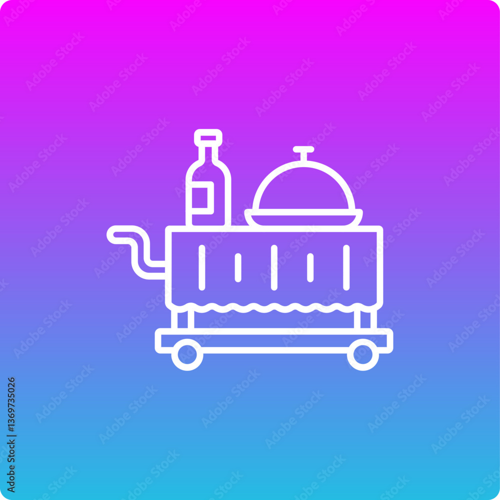 Fototapeta premium Room Service Icon