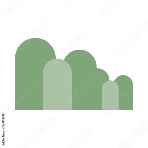 Simple Bush Vector Illustration