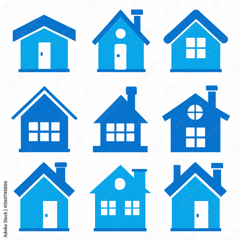 house icons set house icons set