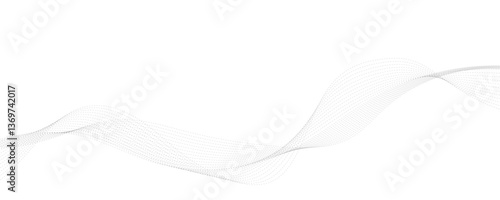 abstract dotted grey wave background